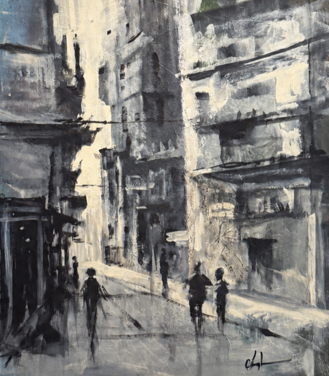 B&W Street Study by Tom Christopher